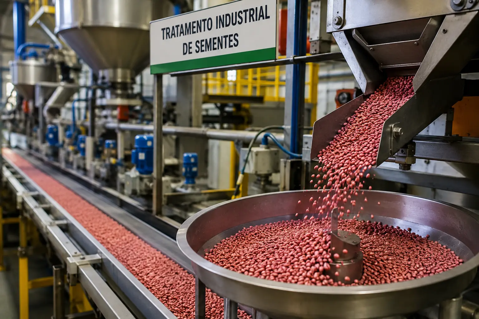 tratamento industrial de sementes