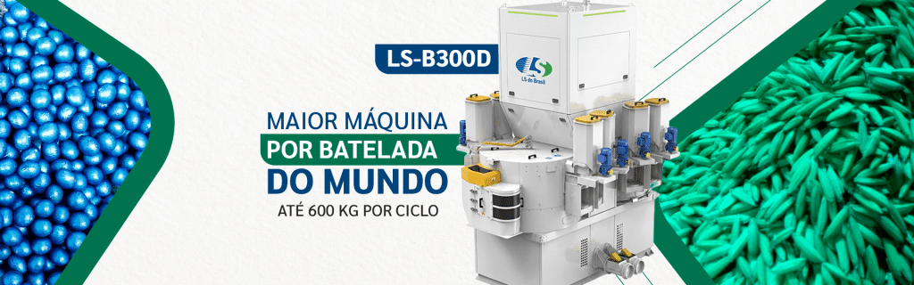LS-B300D, a maior máquina de tratar semente em batelada do mundo
